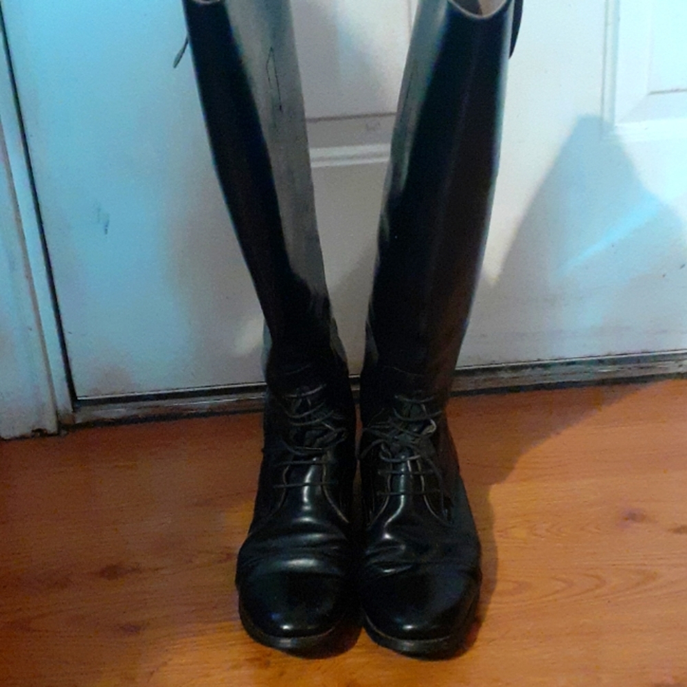 Vintage British Genuine Leather Riding Boots